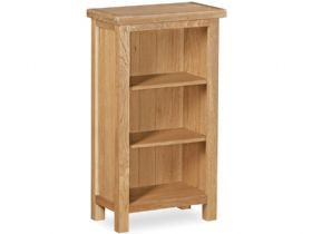 Fairfax Compact Oak Low Narrow Bookcase