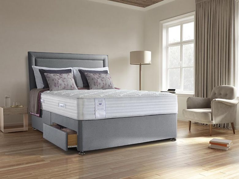 Sealy Alder Memory double divan and mattress at Lee Longlands