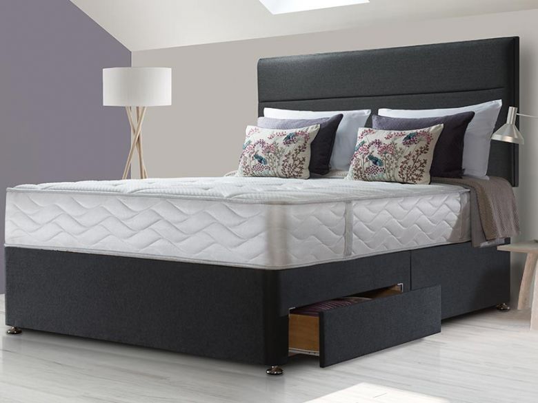 Sealy Sapphire Latex Superior double mattress and divan available at Lee Longlands