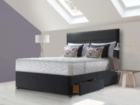 Sealy Sapphire Latex Superior mattress and divan available as a zip and link