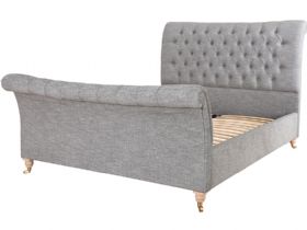 Rosaleen grey double bed frame