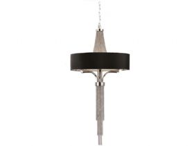 Langan Large Chandelier with Black Shade