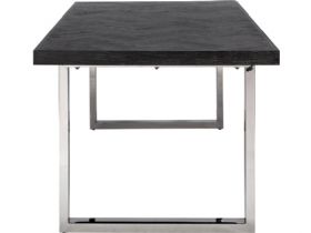 Savoy Silver 220cm Dining Table Side