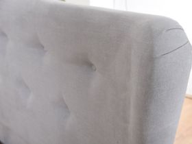Lulu fabric grey 150cm bedframe