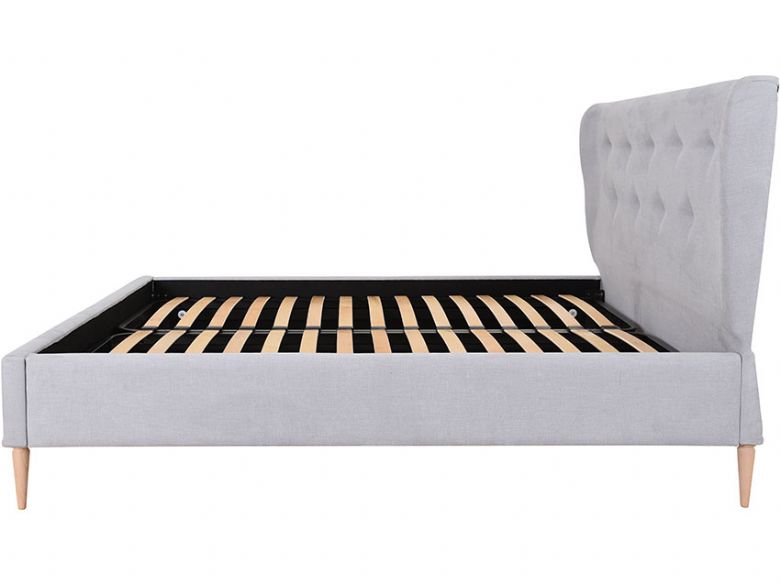 Lulu modern fabric bed frame interest free credit available