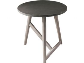 Hamar Round Grey Side Table