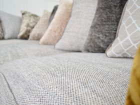 Chantelle large fabric corner sofa