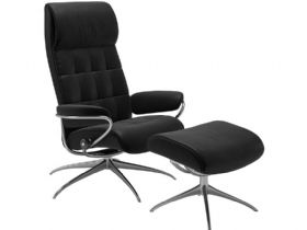 Stressless London Recliner Chair with Stool