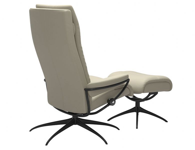 Stressless Tokyo Recliner Chair and Stool Back