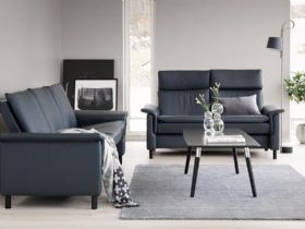Stressless Aurora Sofa available in leather or fabric