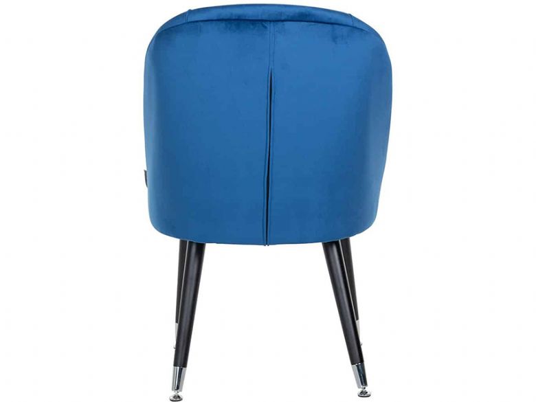 Knightsbridge Blue Dining Chair with Steel Feet
