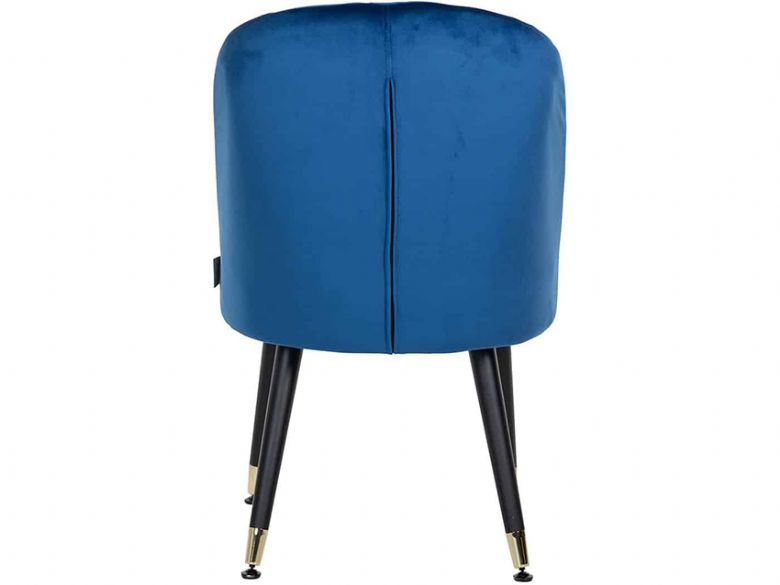 Knightsbridge Blue Dining Chair with Gold Feet