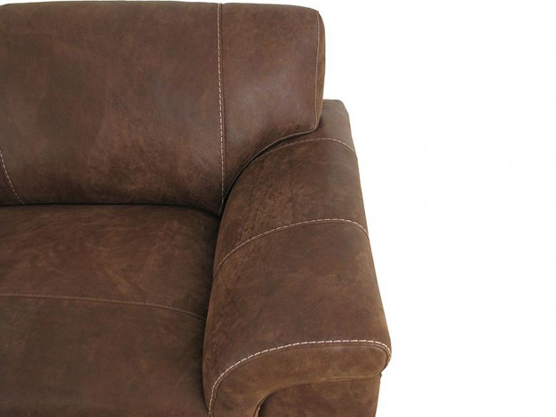 Mountback Leather 4 Seater Sofa Detail
