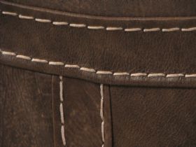 Mountback Leather 4 Seater Sofa Detail