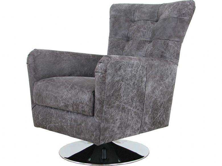 Canyon Leather Swivel Chair