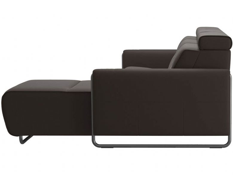 Stressless Emily Leather RHF Power Sofa with Chaise