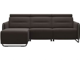 Stressless Emily Leather LHF Power Sofa with Chaise