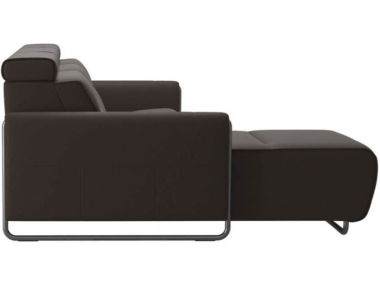Stressless Emily Leather LHF Power Sofa with Chaise