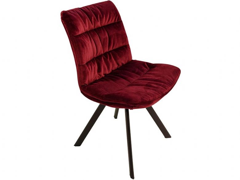 Red Velvet Dining Chair at Lee Longlands