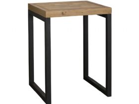 Halsey reclaimed square bar table available at Lee Longlands