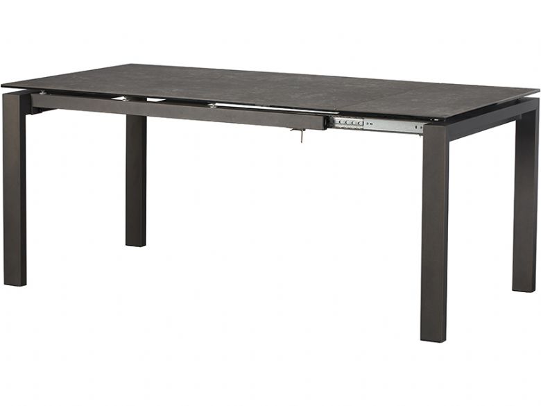 Santiago dark grey extending dining table interest free credit available