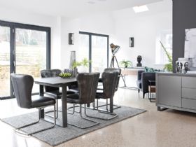 Santiago modern dining and living room furniture available at Lee Longlands