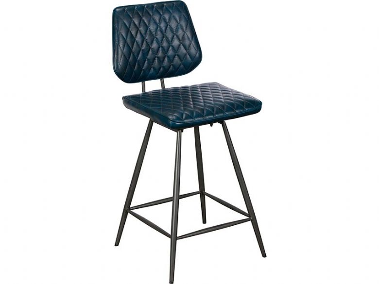 Massa dark blue bar stool available at Lee Longlands