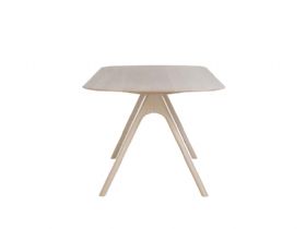 Corso Solid Ash Dining Table and Upholstered Bench