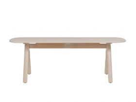 Corso Solid Ash Bench and Dining Table
