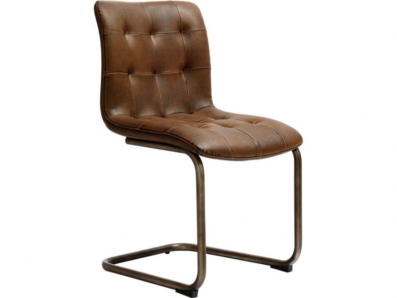 Button back PU dining chair available at Lee Longlands