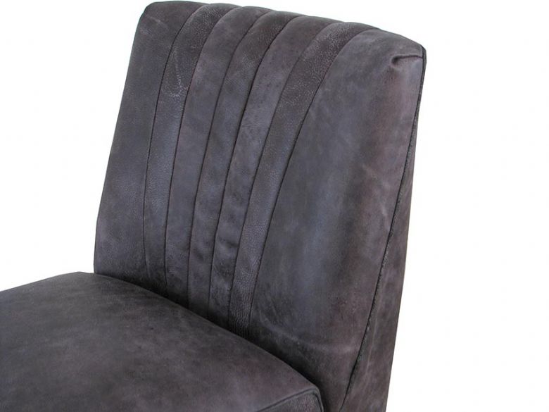 Yellowstone Grey Accent Chair Seat Detail
