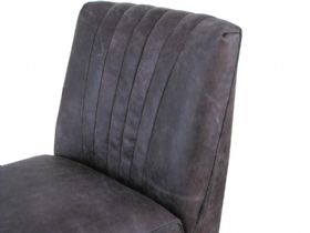 Yellowstone Grey Accent Chair Seat Detail