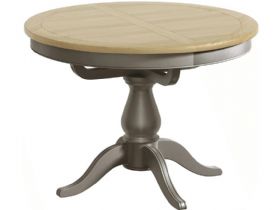 Solent Grey Round Extending Dining Table
