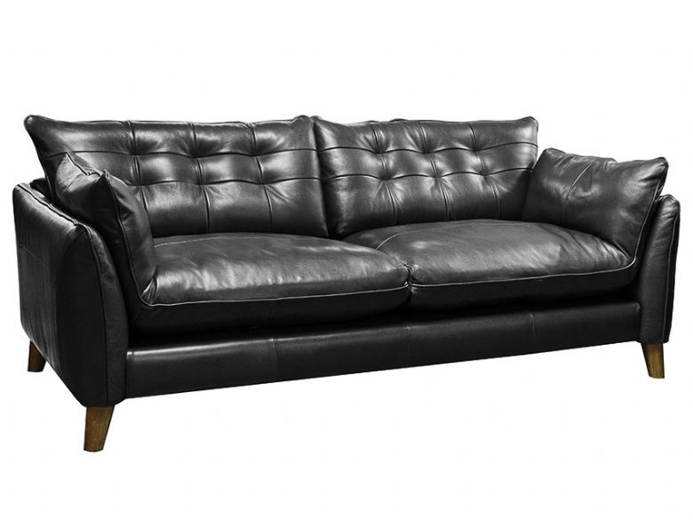 Fredrik leather 3 seater sofa interest free credit available