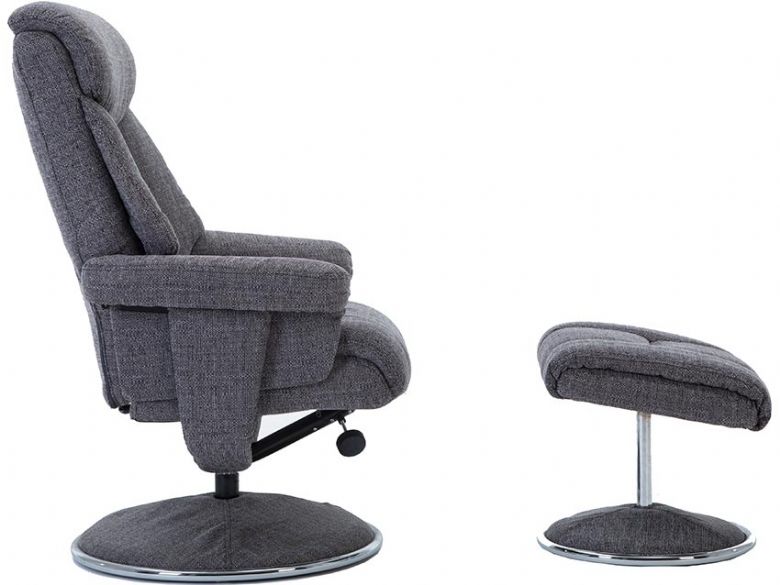Lippe Swivel Recliner Chair and Stool