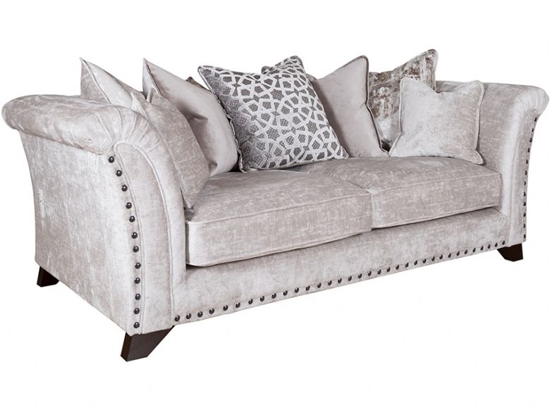 Lana fabric pillow back sofa 3 seater interest free credit available