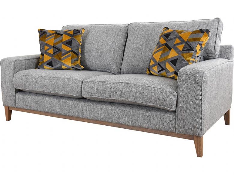 Charlotte grey fabric 3 seater sofa available at Lee Longlands