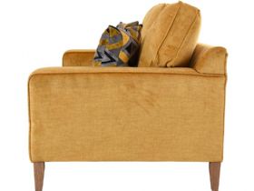 Charlotte yellow fabric sofa