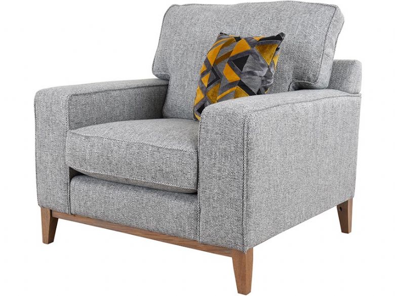 Charlotte fabric grey armchair finance options available