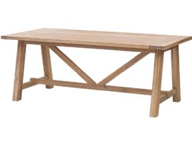 Narvik 200cm oak dining table available at Lee Longlands