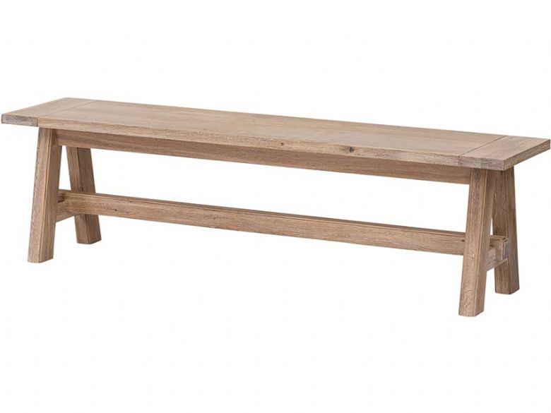 Narvik oak dining bench available at Lee Longlands