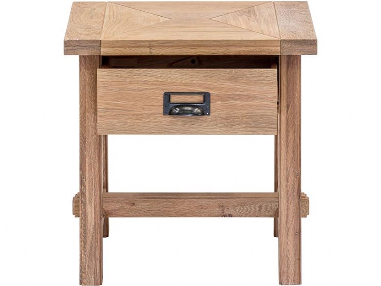Narvik wooden lamp table with 1 drawer available at Lee Longlands