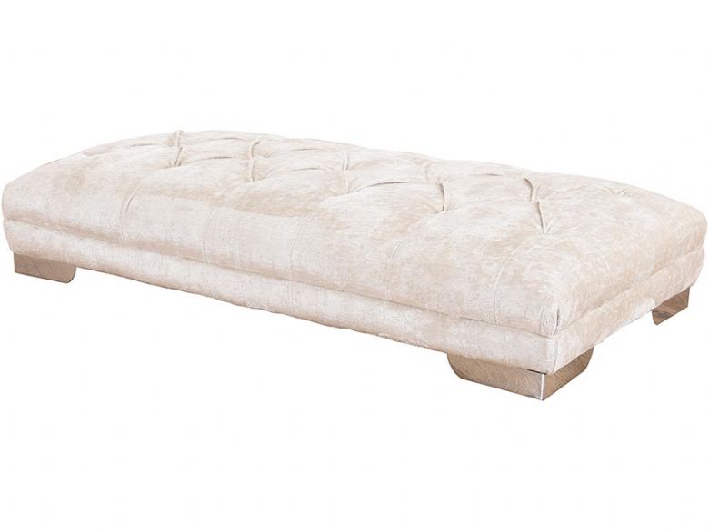 Geovanni cream buttoned stool sofa collection also available