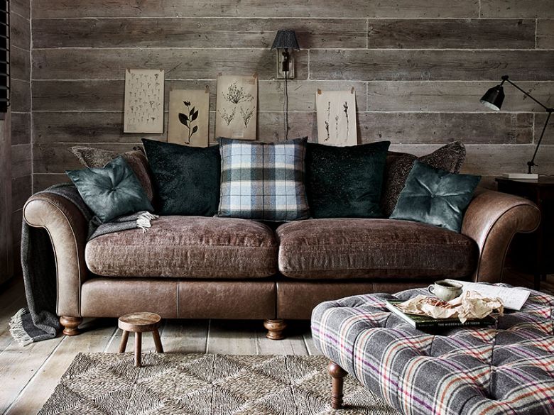 Harrison leather and fabric sofa range interest free credit available