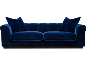 Kingsley Contemporary Blue Fabric 4 Seater Sofa available at Lee Longlands
