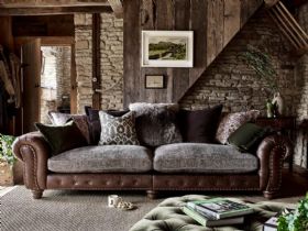 Hamilton leather and fabric sofa collection