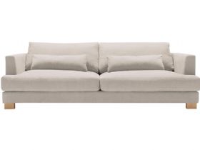 Brandon contemporary beige fabric 3 seater sofa available at Lee Longlands