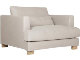Brandon contemporary beige armchair available at Lee Longlands