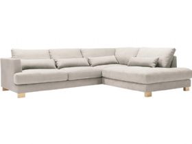 Brandon RHF fabric corner chaise sofa in fabric or velvet at Lee Longlands