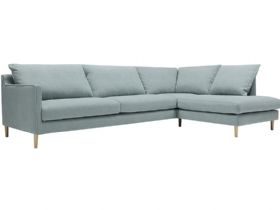 Sally RHF blue corner chaise sofa available at Lee Longlands